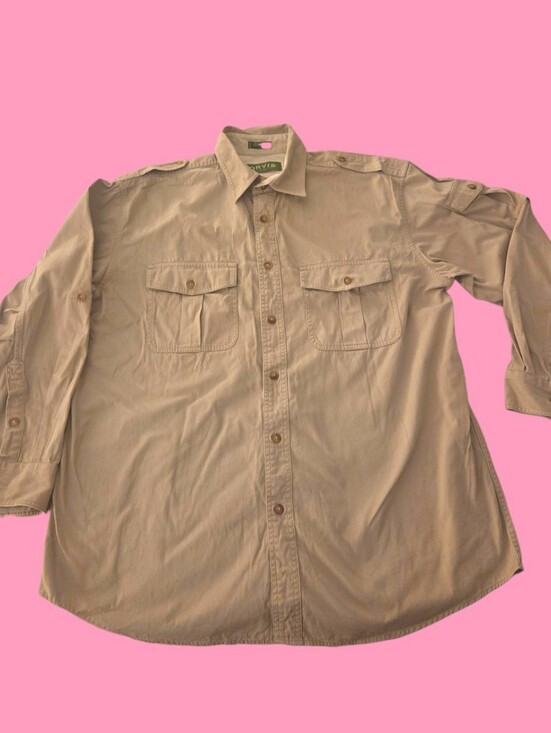 Orvis Other - Orvis Khaki Long-Sleeve Button-Down Shirt